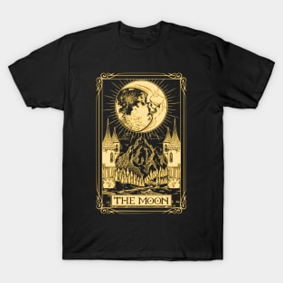 The Moon Tarot in Gold T-Shirt